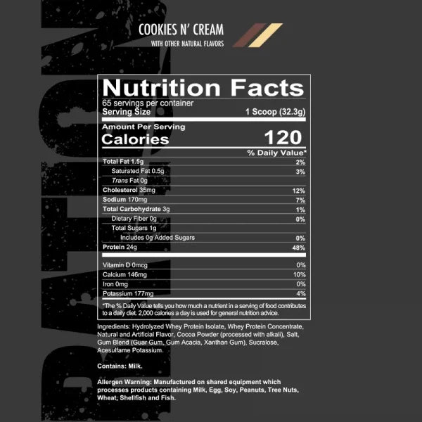 RATION - COOKIES AND CREAM - WHEY PROTEIN 5 LBS - REDCON1