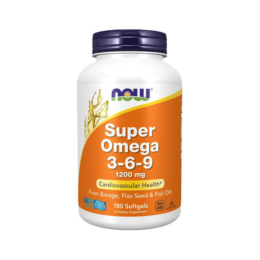 SUPER OMEGA 3-6-9 - 180 CAPS - NOW FOODS