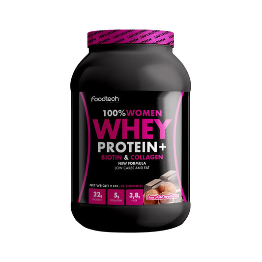 100% WOMEN WHEY PROTEIN CHOCOLATE AVELLANA  2LB - FOODTECH